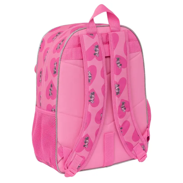 Skolas soma Minnie Mouse Loving Rozā 33 x 42 x 14 cm