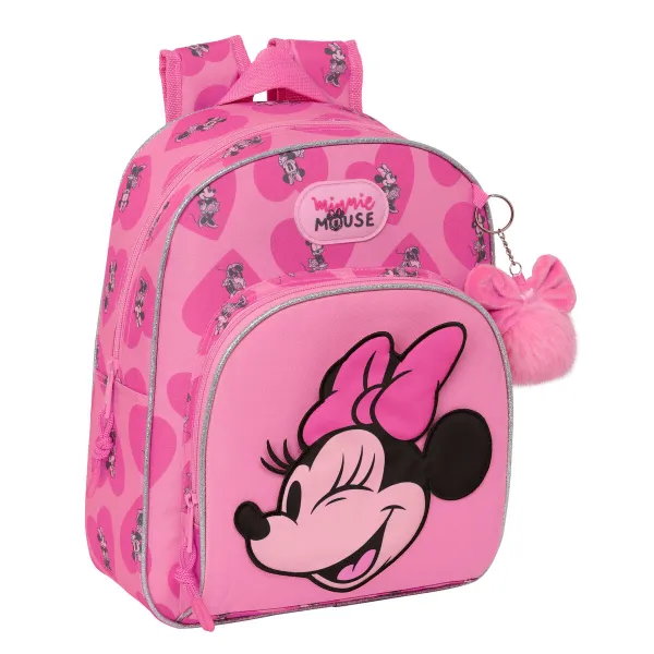 Школьный рюкзак Minnie Mouse Loving Розовый 28 x 34 x 10 cm