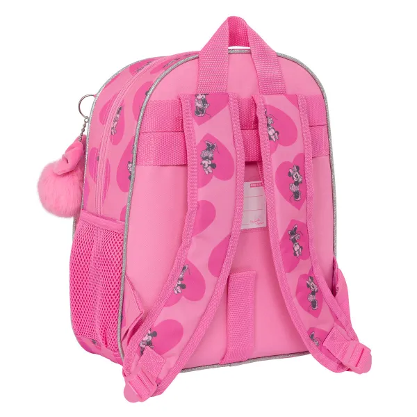 Koululaukku Minnie Mouse Loving Pinkki 28 x 34 x 10 cm