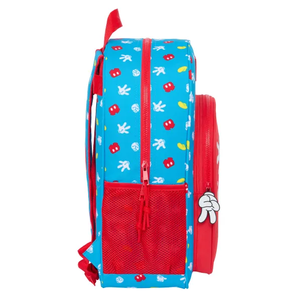 Skolas soma Mickey Mouse Clubhouse Fantastic Zils Sarkans 33 x 42 x 14 cm