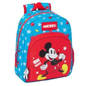 Koululaukku Mickey Mouse Clubhouse Fantastic Sininen Punainen 28 x 34 x 10 cm