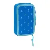 Double Pencil Case Donald Blue 12.5 x 19.5 x 4 cm (28 Pieces)