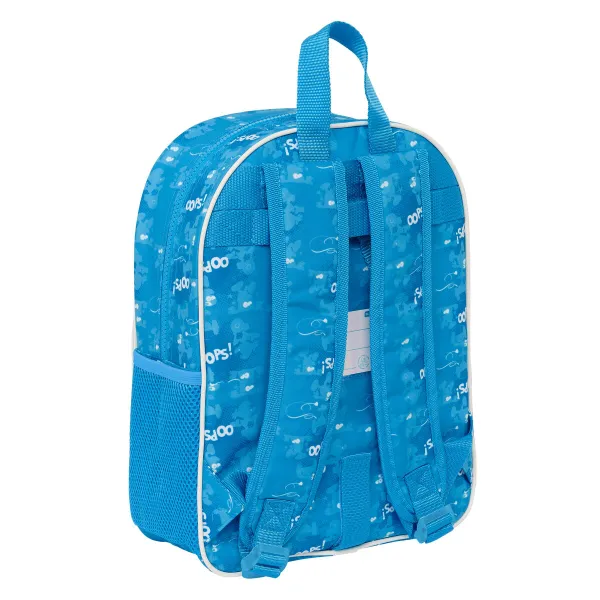 Skolas soma Los Pitufos Zils 26 x 34 x 11 cm