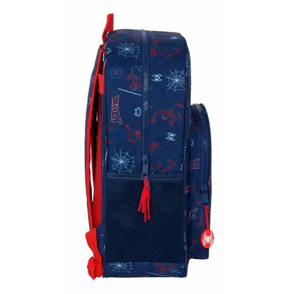 Skolas soma Spider-Man Neon Tumši Zils 33 x 42 x 14 cm