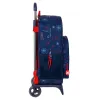 Skolas mugursoma ar riteņiem Spider-Man Neon Tumši Zils 33 x 42 x 14 cm