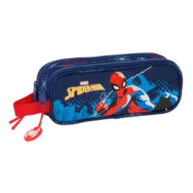 Двойной пенал Spider-Man Neon Тёмно Синий 21 x 8 x 6 cm