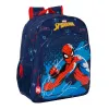 Koululaukku Spider-Man Neon Laivastonsininen 32 X 38 X 12 cm