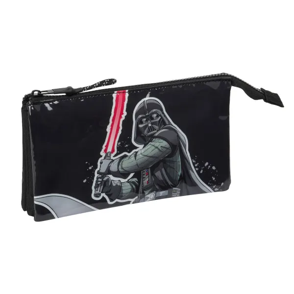 Kaksilokeroinen laukkku Star Wars The fighter Musta 22 x 12 x 3 cm