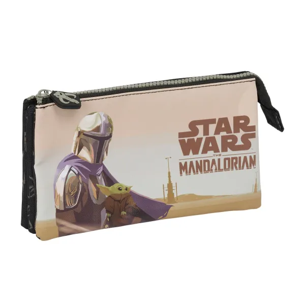 Двойной пенал The Mandalorian This is the way Чёрный 22 x 12 x 3 cm