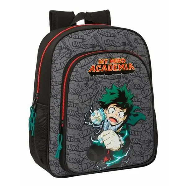 Koululaukku My Hero Academia Musta 32 X 38 X 12 cm