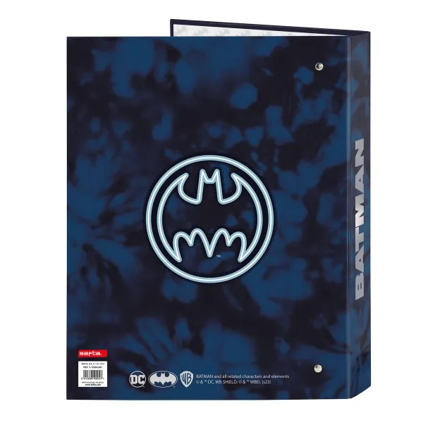 Žiedinis segtuvas Batman Legendary Tamsiai mėlyna A4 26.5 x 33 x 4 cm