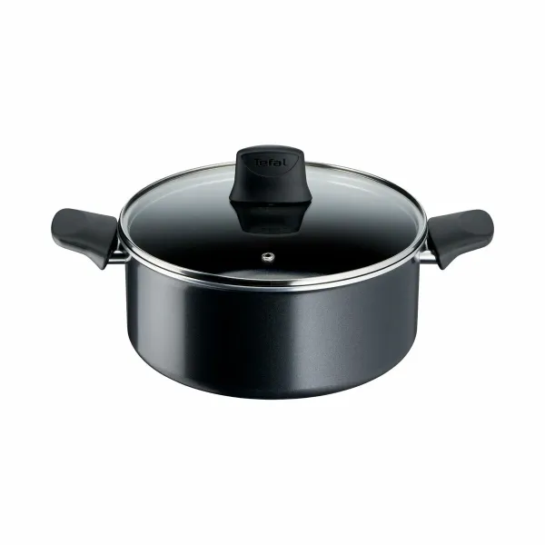 Keptuvė Tefal FORCE BLACK 24C Juoda Aliuminis