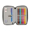 Двойной пенал Paul Frank Join the fun Чёрный 12.5 x 19.5 x 4 cm (28 Предметы)