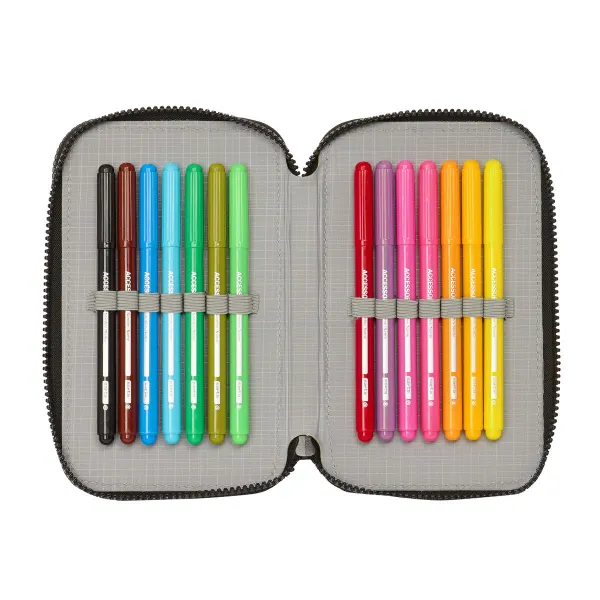 Tuplapenaali Paul Frank Join the fun Musta 12.5 x 19.5 x 4 cm (28 Kappaletta)