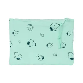 Школьный пенал Snoopy Groovy Зеленый 23 x 16 x 3 cm