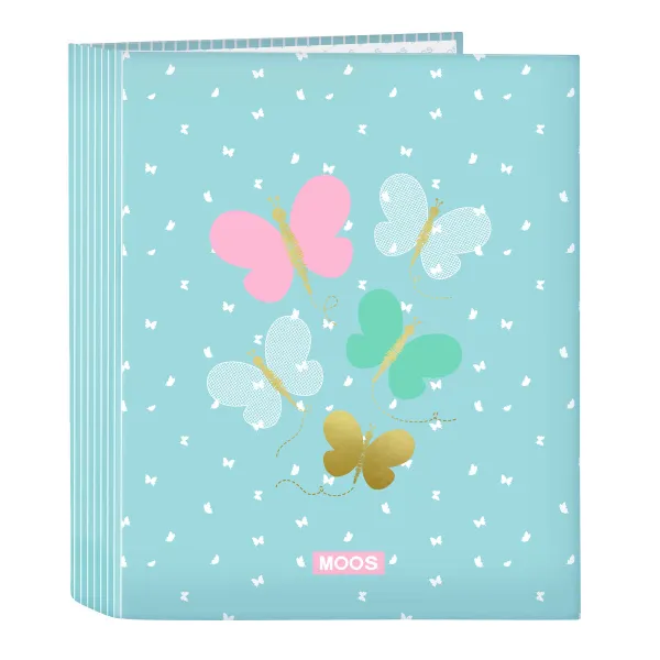 Gredzenveida stiprinājums Moos Butterflies Zils A4 27 x 33 x 6 cm