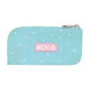 Школьный пенал Moos Butterflies Светло Синий 23 x 11 x 1 cm