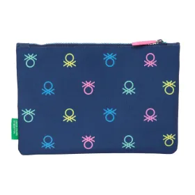 Школьный пенал Benetton Cool Тёмно Синий 23 x 16 x 3 cm