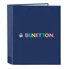 Rengaskansio Benetton Cool Laivastonsininen A4 27 x 33 x 6 cm