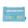School Case Benetton Spring Sky blue 23 x 16 x 3 cm