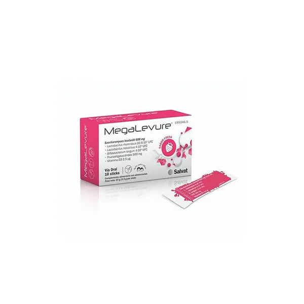 Megalevure 10 Sticks Strawberry Flavour 