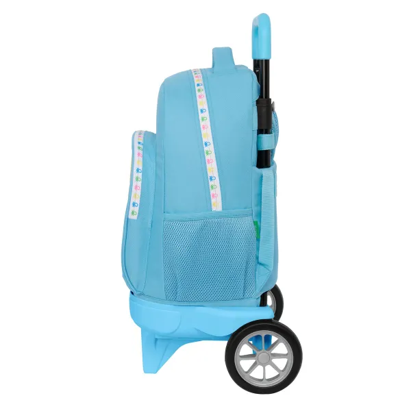 Школьный рюкзак с колесиками Benetton Spring Небесный синий 33 X 45 X 22 cm