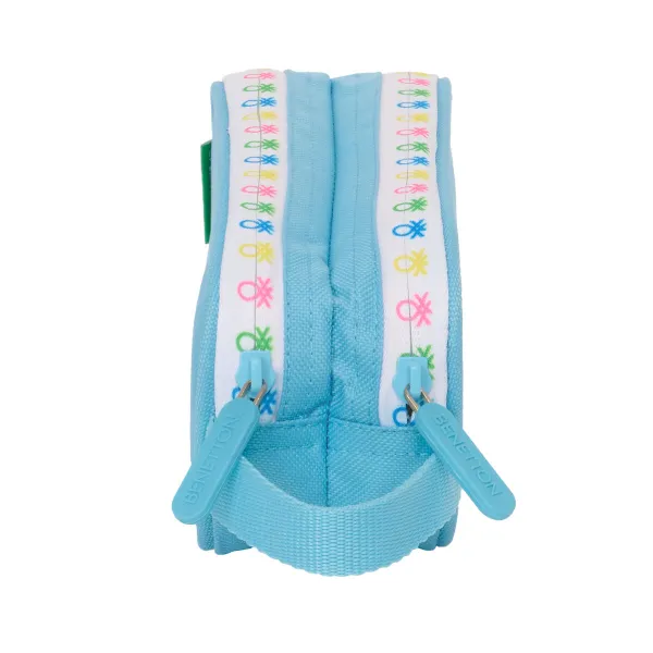 Kaksilokeroinen laukkku Benetton Spring Taivaansininen 21 x 8 x 6 cm