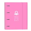 Ring binder Benetton Spring Sky blue 27 x 32 x 3.5 cm