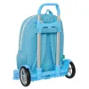 Mokyklinė kuprinė su ratukais Benetton Spring Dangaus mėlynumo 30 x 46 x 14 cm