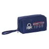 Школьный пенал Benetton Varsity Серый Тёмно Синий 22 x 10 x 10 cm