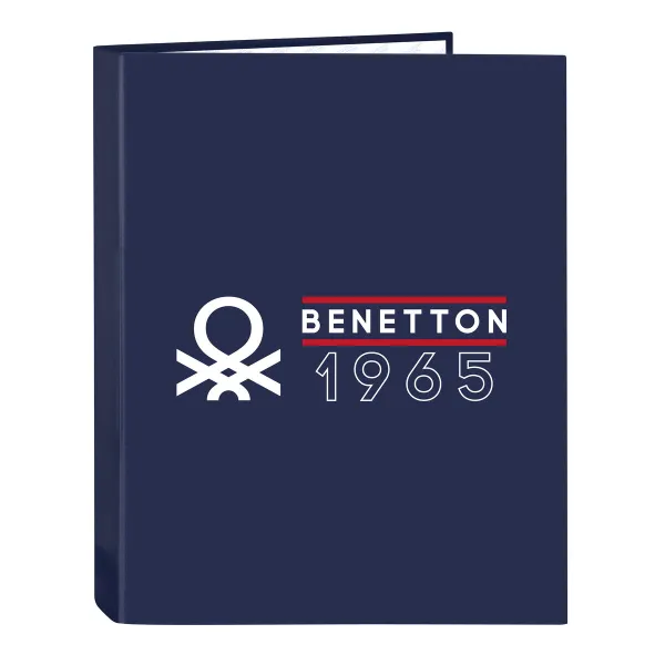 Gredzenveida stiprinājums Benetton Varsity Tumši Zils A4 26.5 x 33 x 4 cm