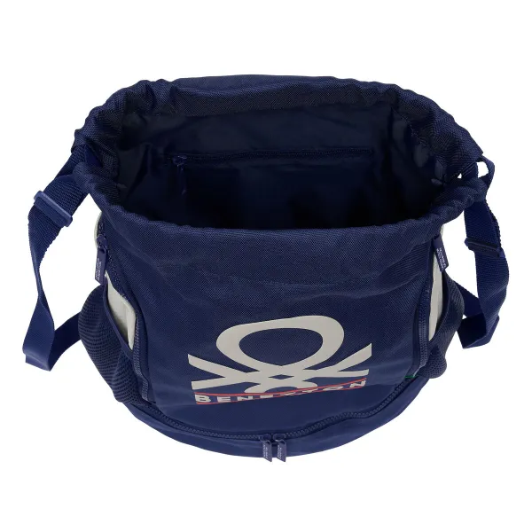 Детский рюкзак-мешок Benetton Varsity Серый Тёмно Синий 35 x 40 x 1 cm