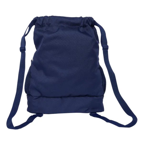 Детска Rаница Чувал Benetton Varsity Pelēks Tumši Zils 35 x 40 x 1 cm