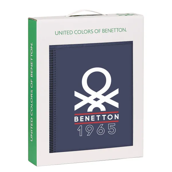 Set de Papetărie Benetton Varsity Pilka Tamsiai mėlyna 2 Dalys