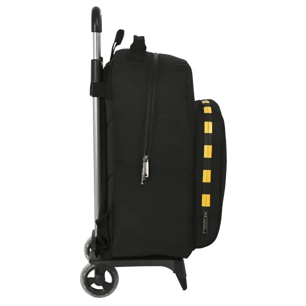 Mokyklinė kuprinė su ratukais BlackFit8 Zone Juoda 32 x 42 x 15 cm