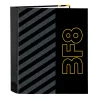 Rengaskansio BlackFit8 Zone Musta A4 27 x 33 x 6 cm