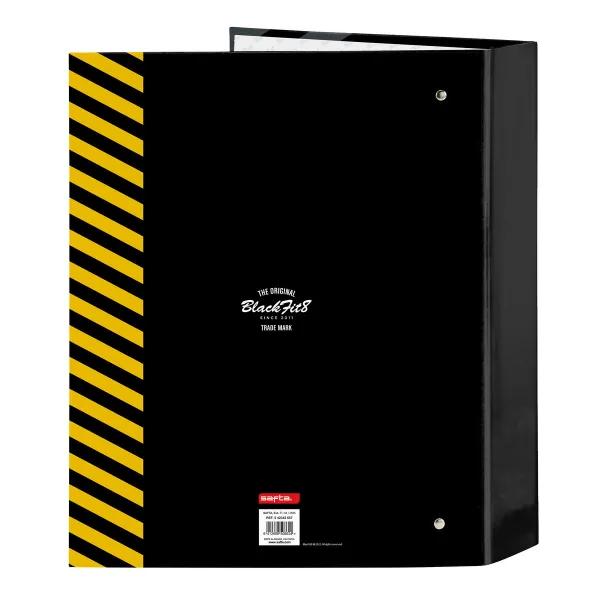 Gredzenveida stiprinājums BlackFit8 Zone Melns A4 27 x 33 x 6 cm