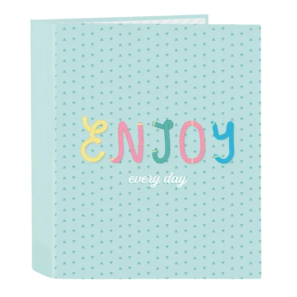 Gredzenveida stiprinājums BlackFit8 Enjoy Zaļš A4 27 x 33 x 6 cm
