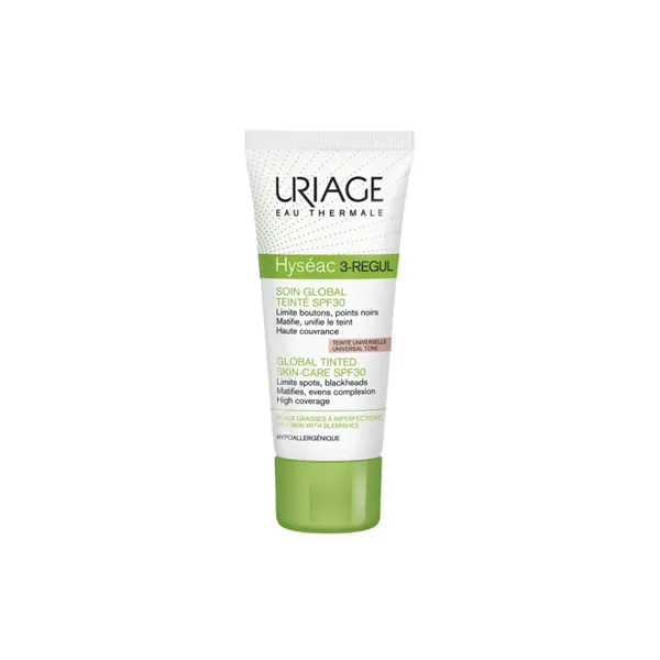 Uriage Hyséac 3-Regul Global Tinted Skin Care Spf30 Universal Tone 40ml