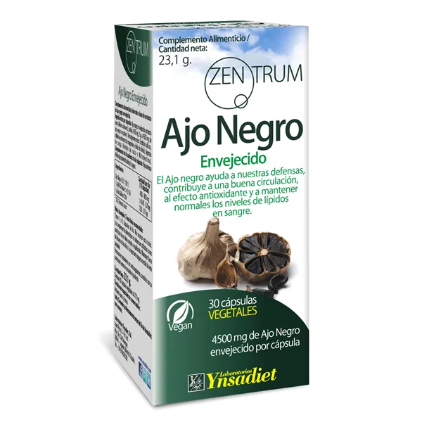 Ynsadiet Zentrum Extracto Ajo Negro Envejecido 30 Caps