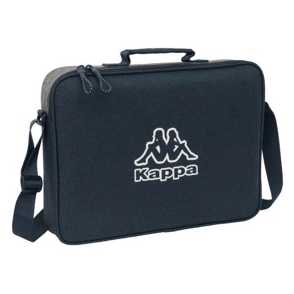 Koulusalkku Kappa Dark navy Harmaa Laivastonsininen 38 x 28 x 6 cm