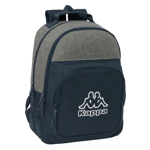 Koululaukku Kappa Dark navy Harmaa Laivastonsininen 32 x 42 x 15 cm