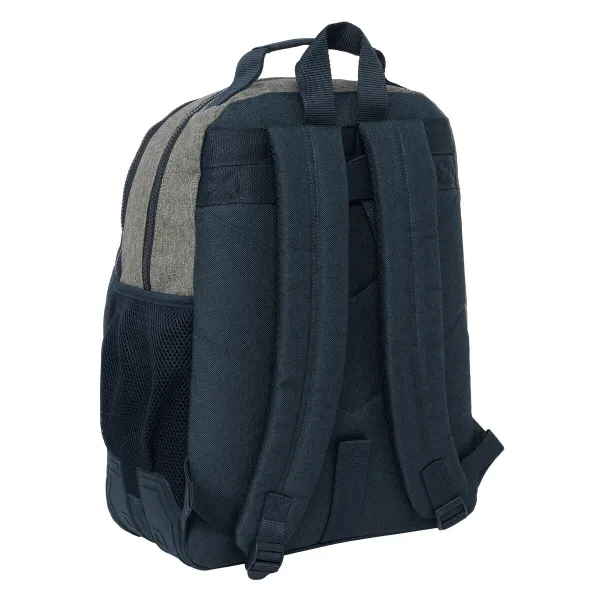 Koululaukku Kappa Dark navy Harmaa Laivastonsininen 32 x 42 x 15 cm