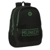 Koululaukku Munich Caviar Musta 32 x 44 x 16 cm
