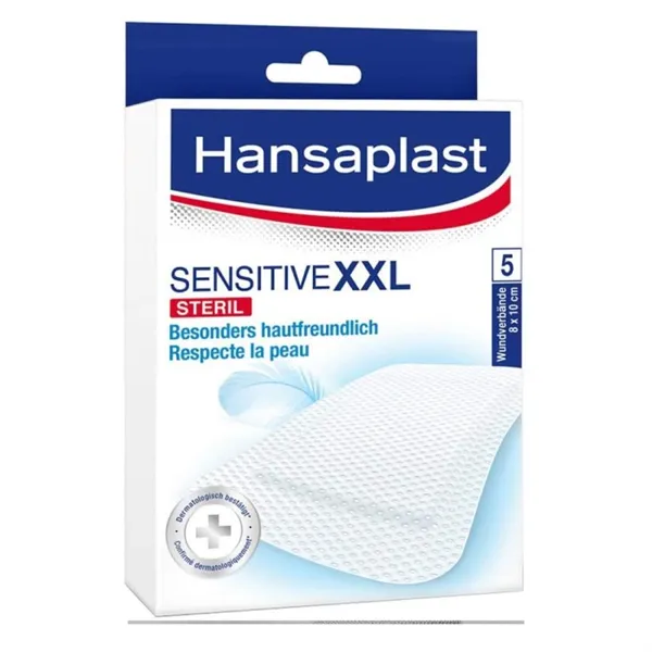 Hansaplast Sensitive XXL 8x10 5U