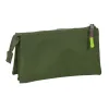 Trīsvietīgs futrālis Munich Bright khaki Zaļš 22 x 12 x 3 cm