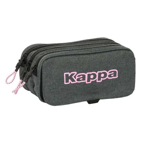 Trīsvietīgs futrālis Kappa Silver pink Pelēks 21,5 x 10 x 8 cm