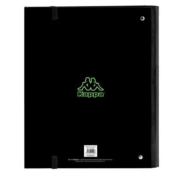 Gredzenveida stiprinājums Kappa Black Zaļš Melns 27 x 32 x 3.5 cm