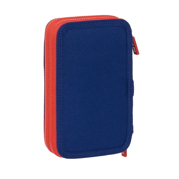 Double zīmuļu futrālis Atlético Madrid Zils Sarkans 12.5 x 19.5 x 4 cm (28 Daudzums)