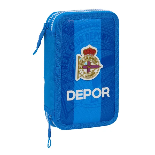 Tuplapenaali R. C. Deportivo de La Coruña Sininen 12.5 x 19.5 x 4 cm (28 Kappaletta)